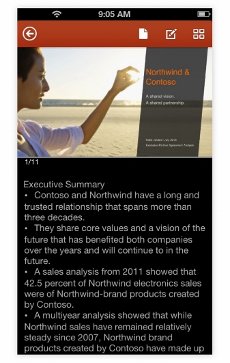 Powerpoint notes window